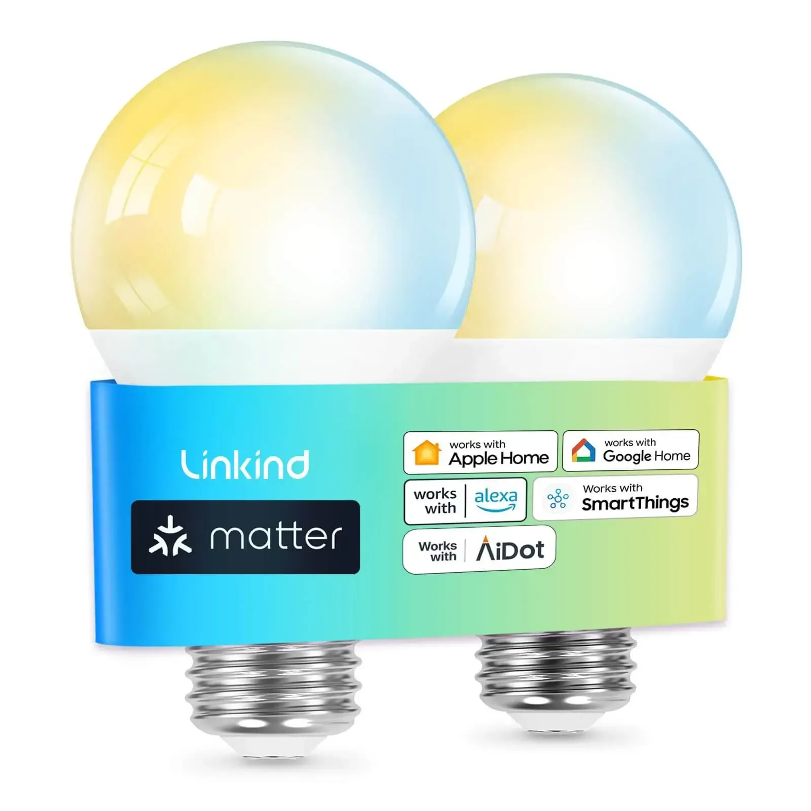 Linkind A19 Matter Smart RGBTW Light Bulbs - Image 16