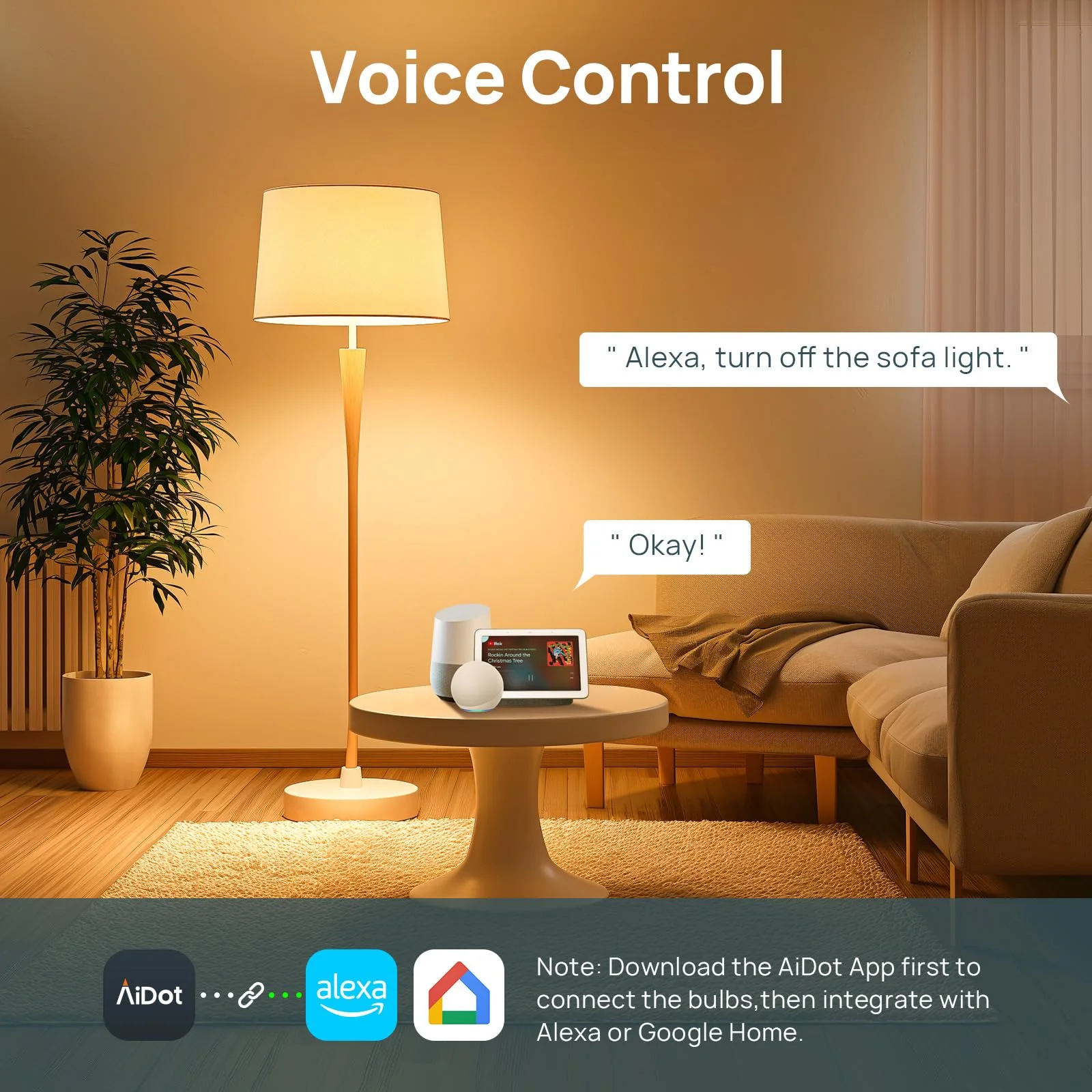 Linkind A19 CCT Smart LED Light Bulbs - Tunable White - Image 5