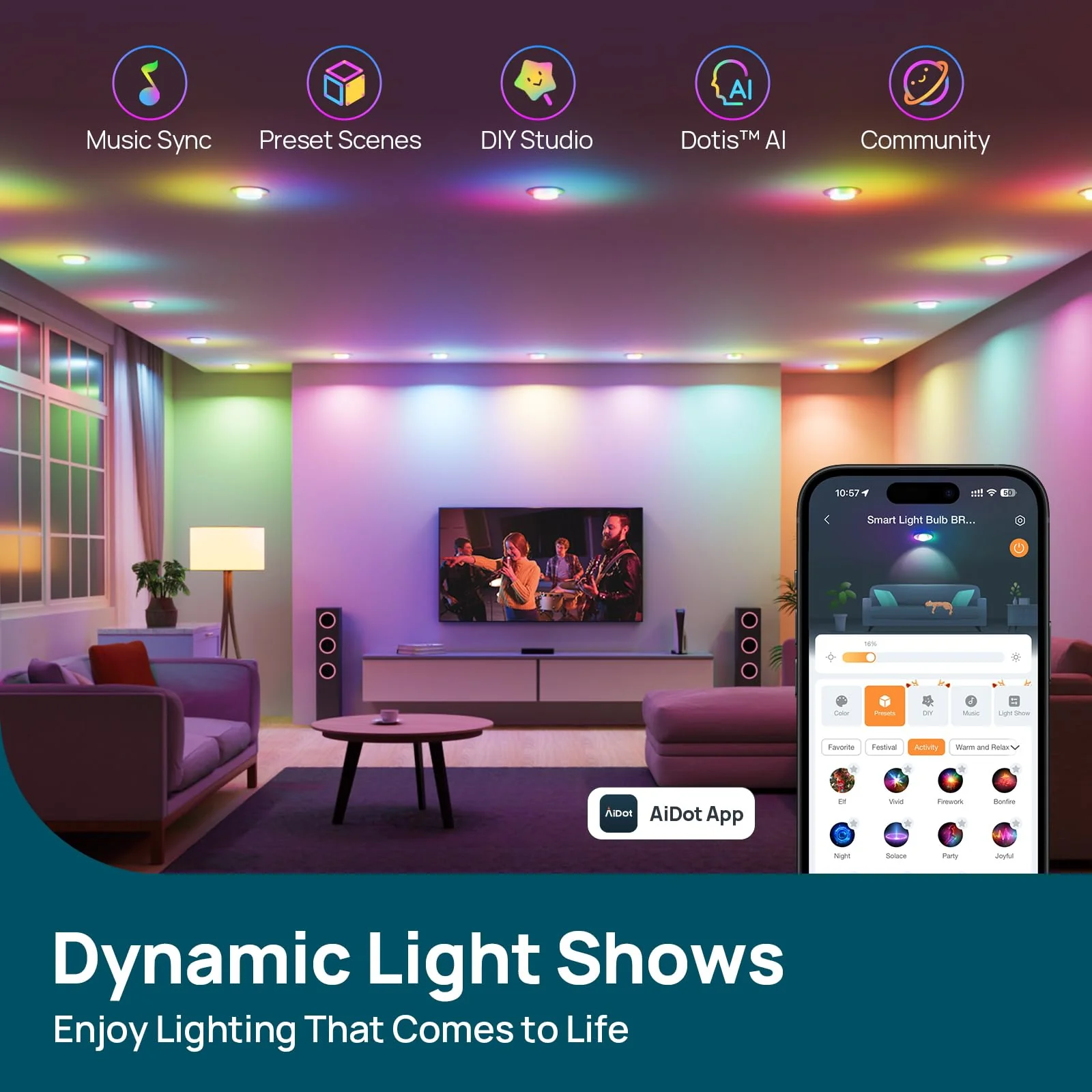 Linkind Aura Matter BR30 Smart Light Bulbs - Image 7