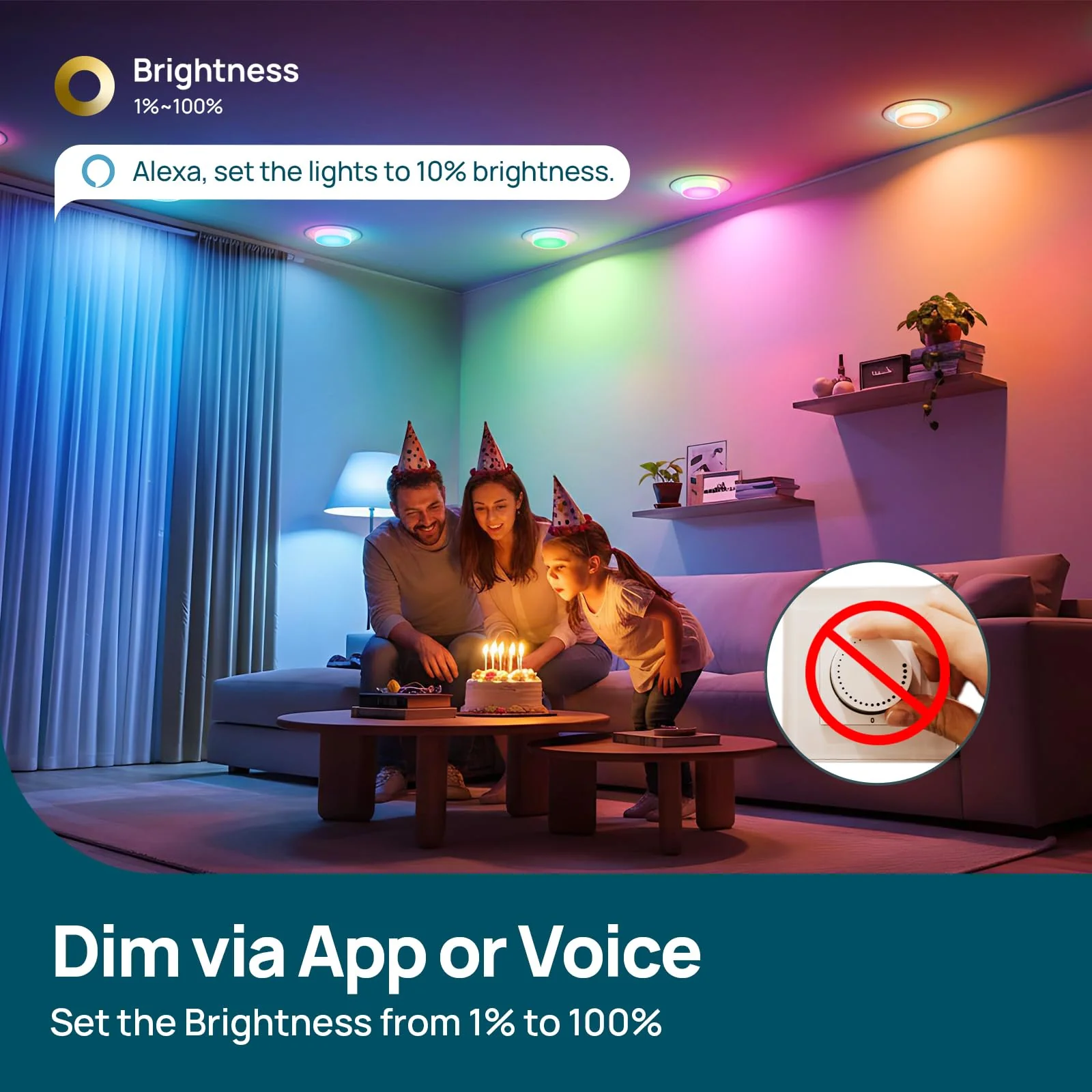 Linkind Aura Matter BR30 Smart Light Bulbs - Image 8