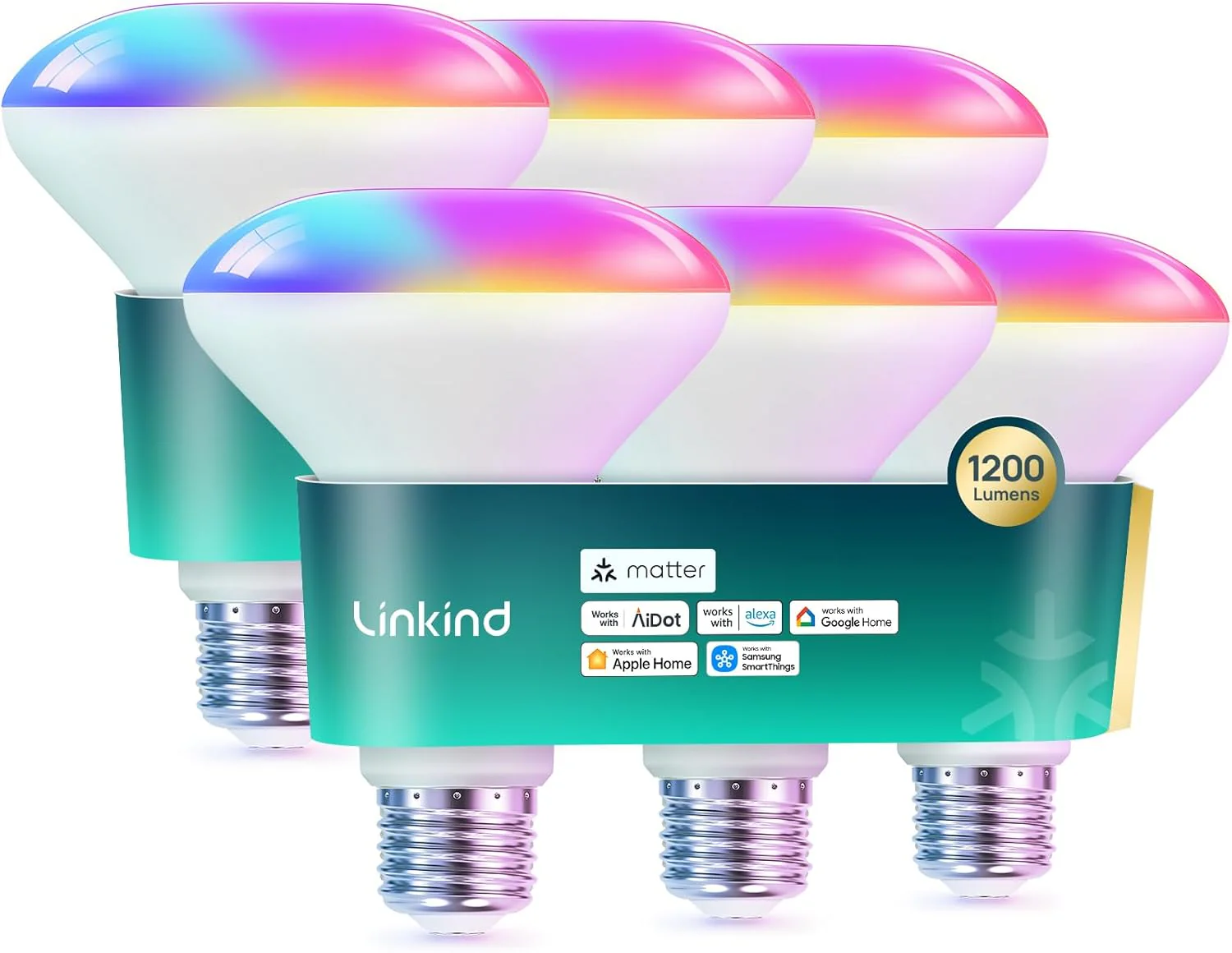 Linkind BR30 Matter Smart Light Bulbs - 1200 lumens - Image 10