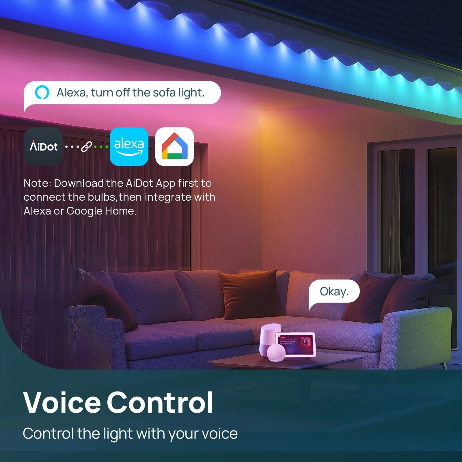 Linkind BR30 Smart Light Bulbs - 1200 lumens - Image 4