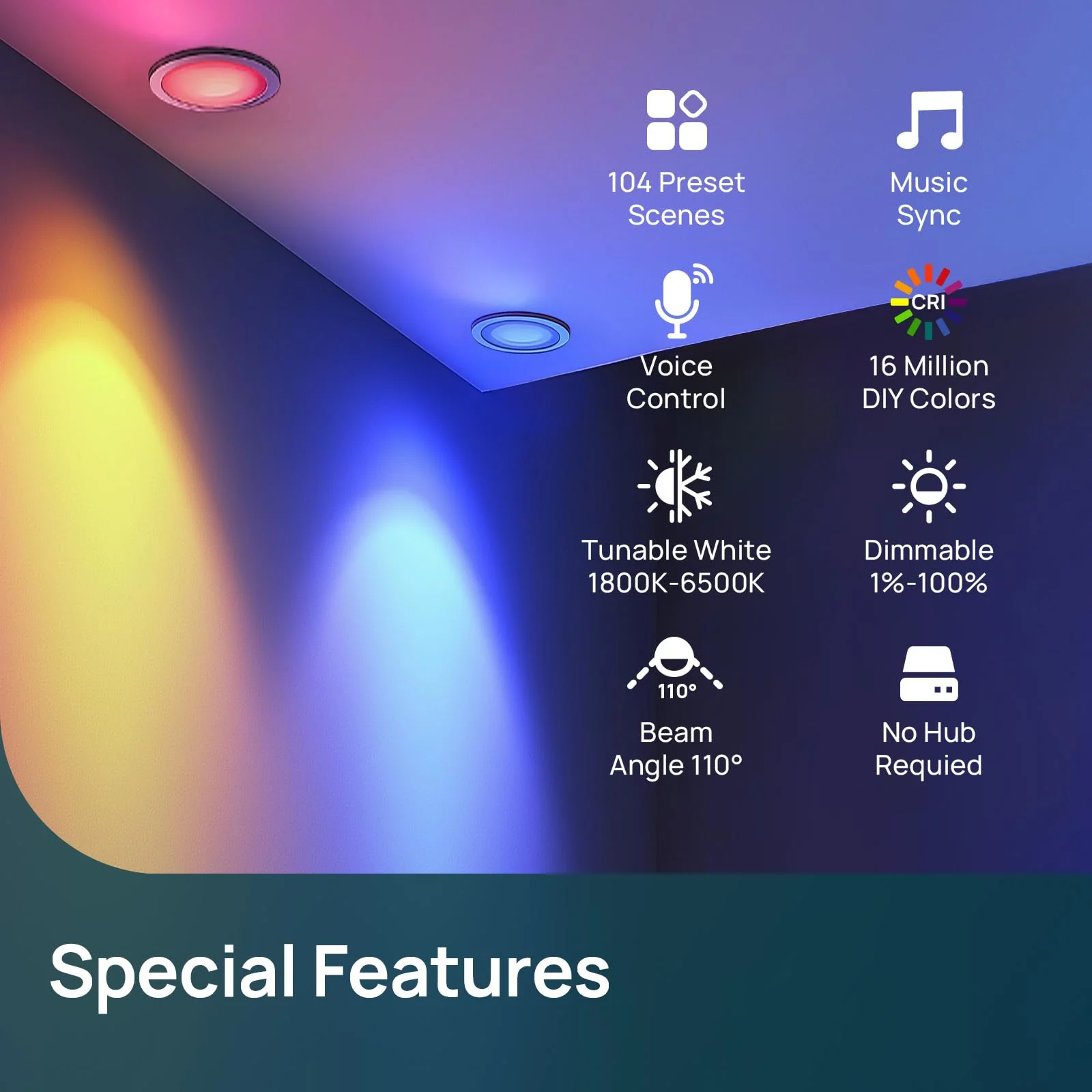 Linkind BR30 Smart Light Bulbs - 1200 lumens - Image 8