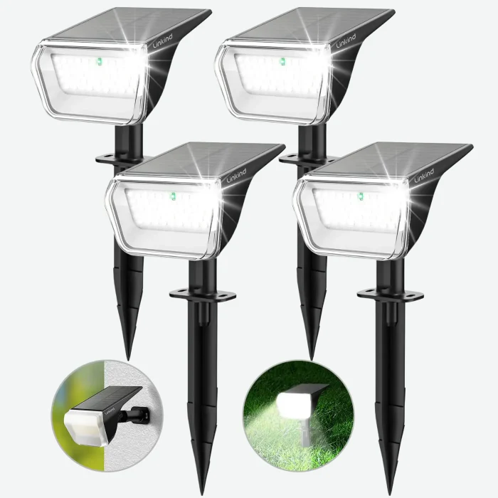 Linkind SP004 Outdoor Solar Spotlights (800lm, 60LEDs, 110° Beam angle, IP67 Waterproof) - Image 11