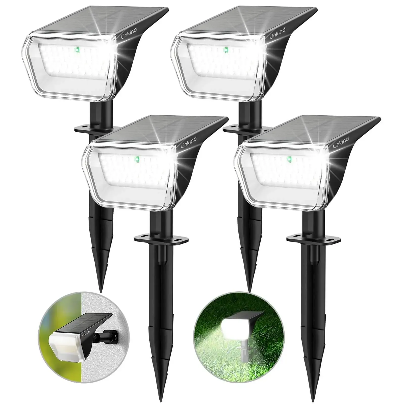 Linkind SP004 Outdoor Solar Spotlights (800lm, 60LEDs, 110° Beam angle, IP67 Waterproof) - Image 13