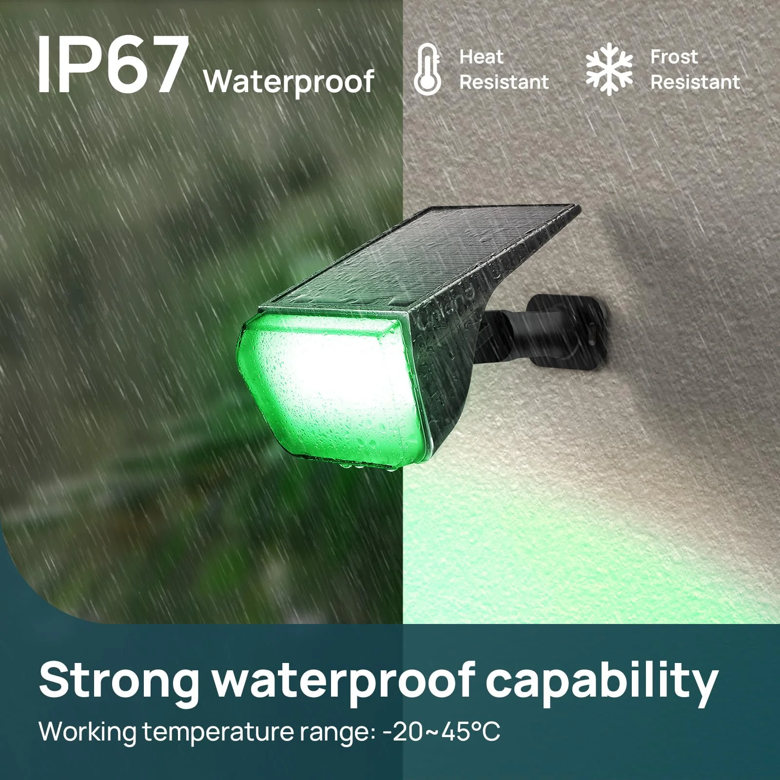 Linkind SP004 Outdoor Solar Spotlights (800lm, 60LEDs, 110° Beam angle, IP67 Waterproof) - Image 4