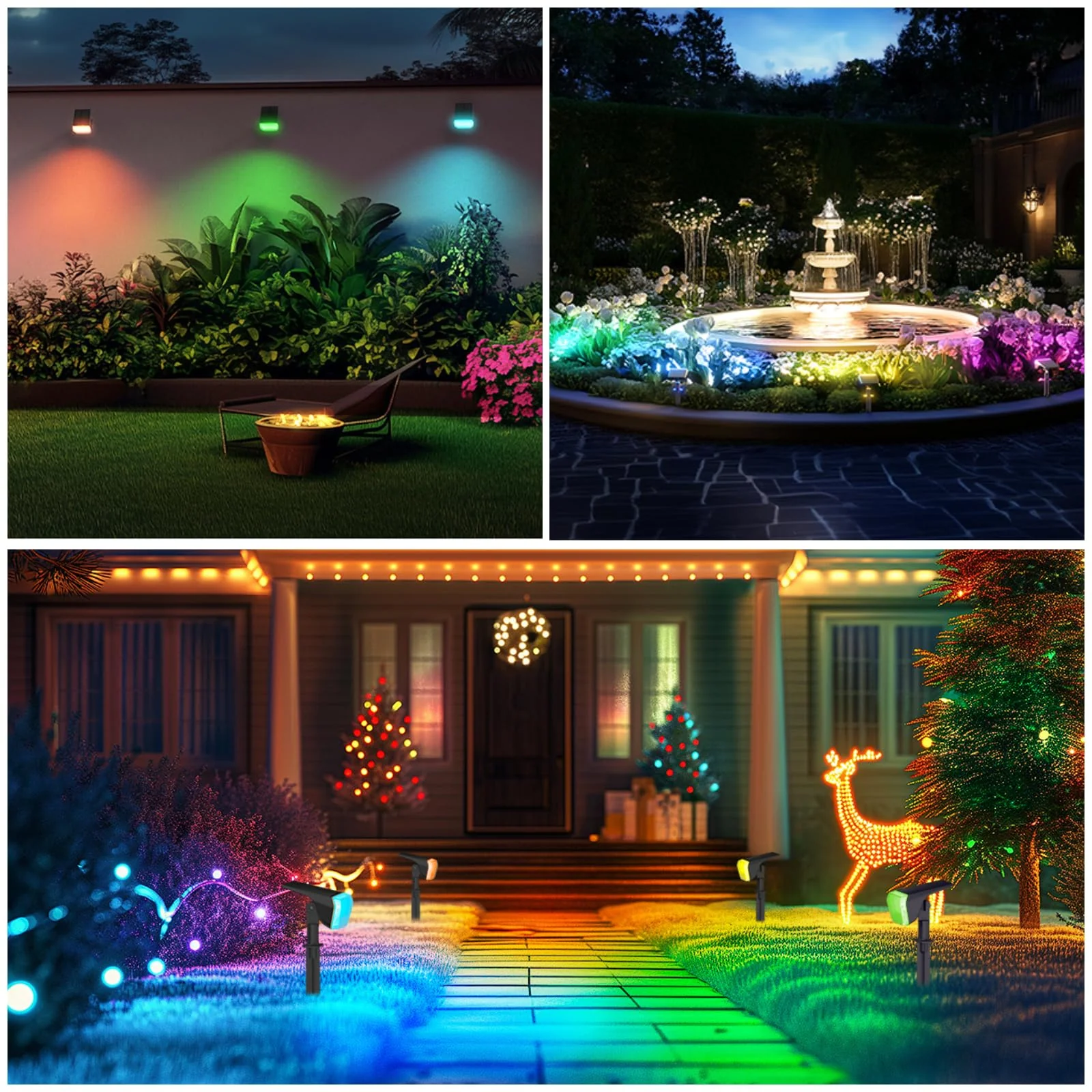 Linkind SP004 Outdoor Solar Spotlights (800lm, 60LEDs, 110° Beam angle, IP67 Waterproof) - Image 7