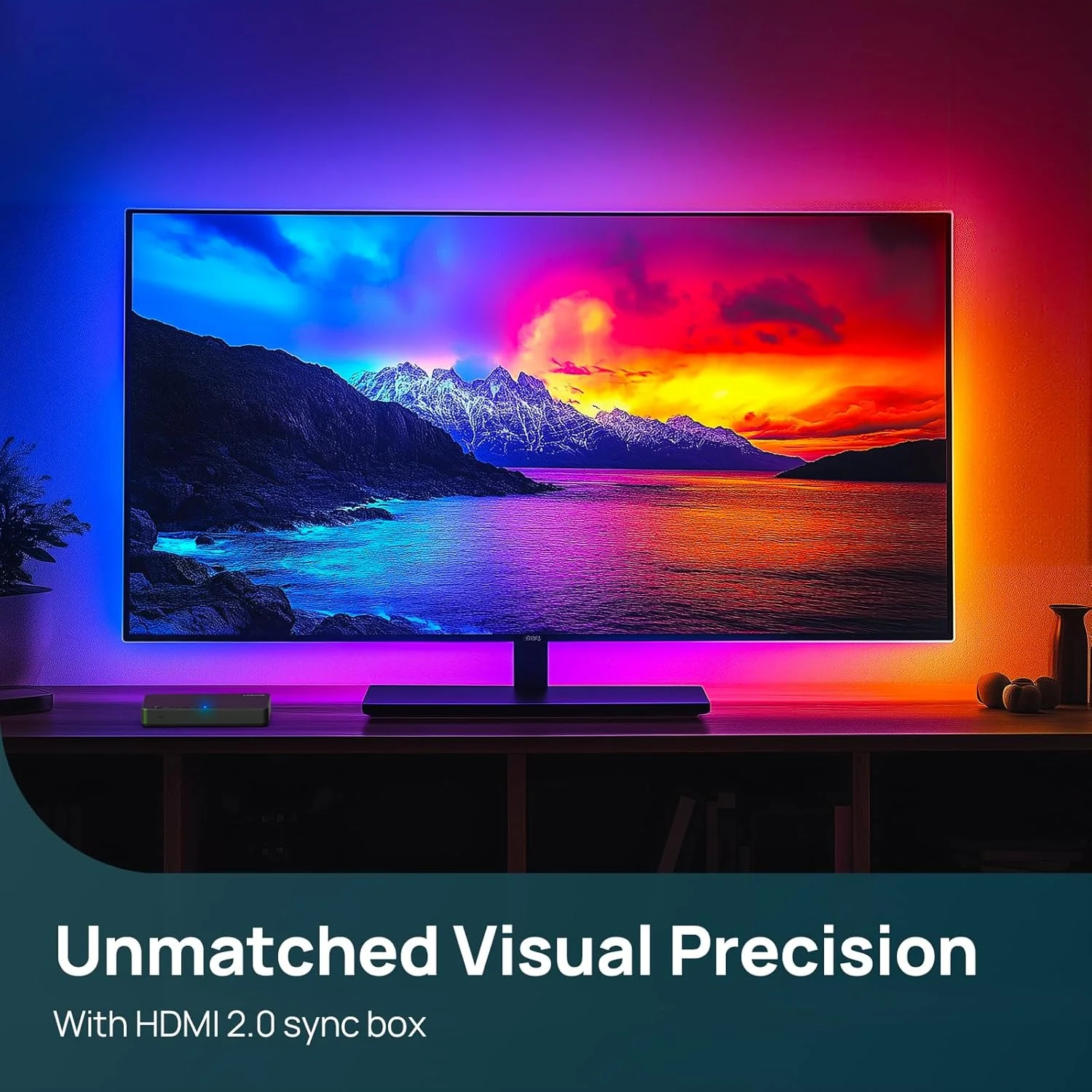 Linkind ET6 Smart TV Backlights with HDMI 2.0 Sync Box - Image 3