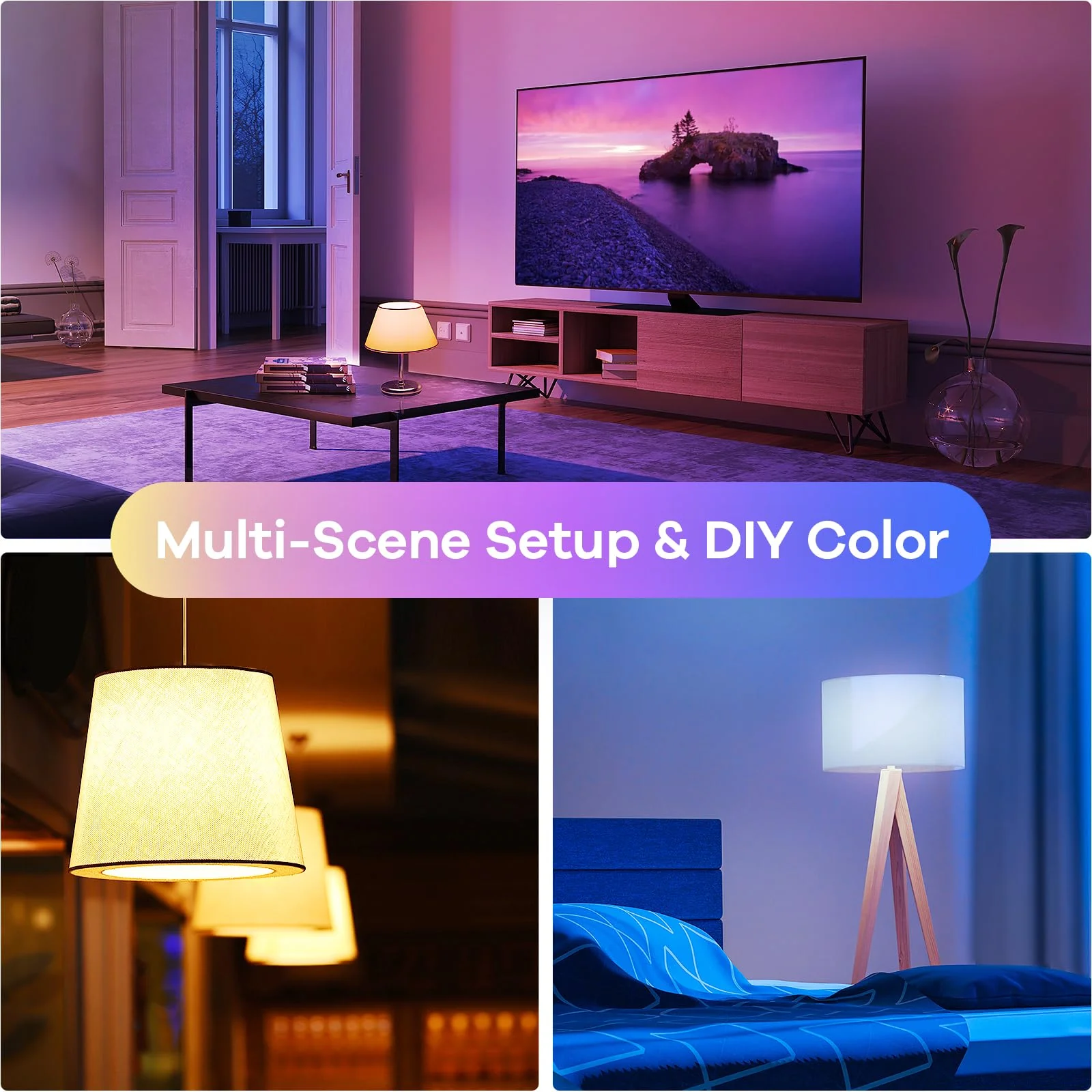 Linkind BR30 Matter Smart RGBTW Light Bulbs - Image 7