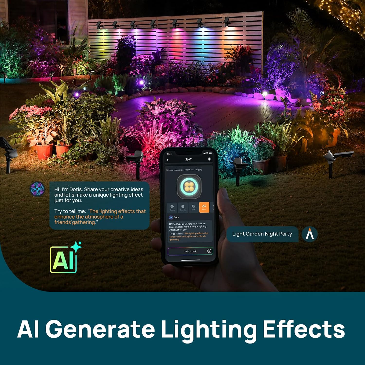 Linkind Smart Solar Lights Outdoor Waterproof SL6C(App&Voice Control, 16 Million Color, IP66 Waterproof) - Image 7