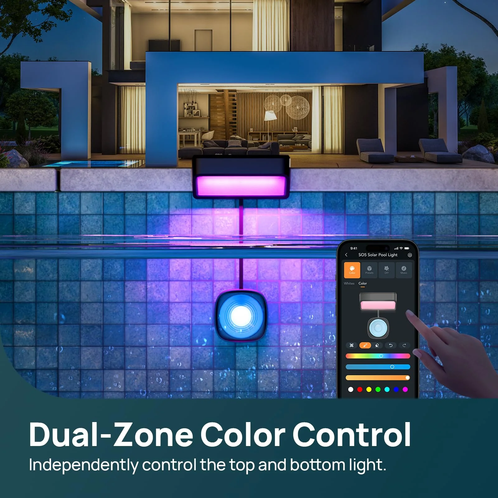 Linkind SO5 Smart Solar Pool Lights - Image 4