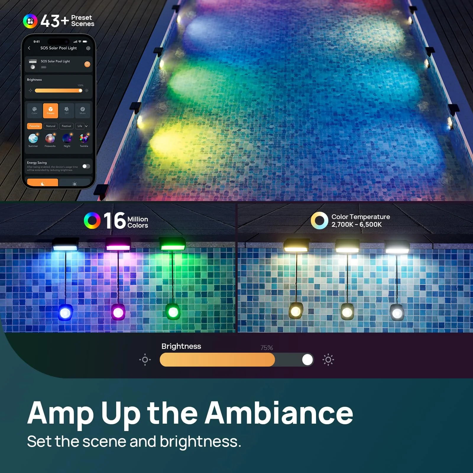 Linkind SO5 Smart Solar Pool Lights - Image 5