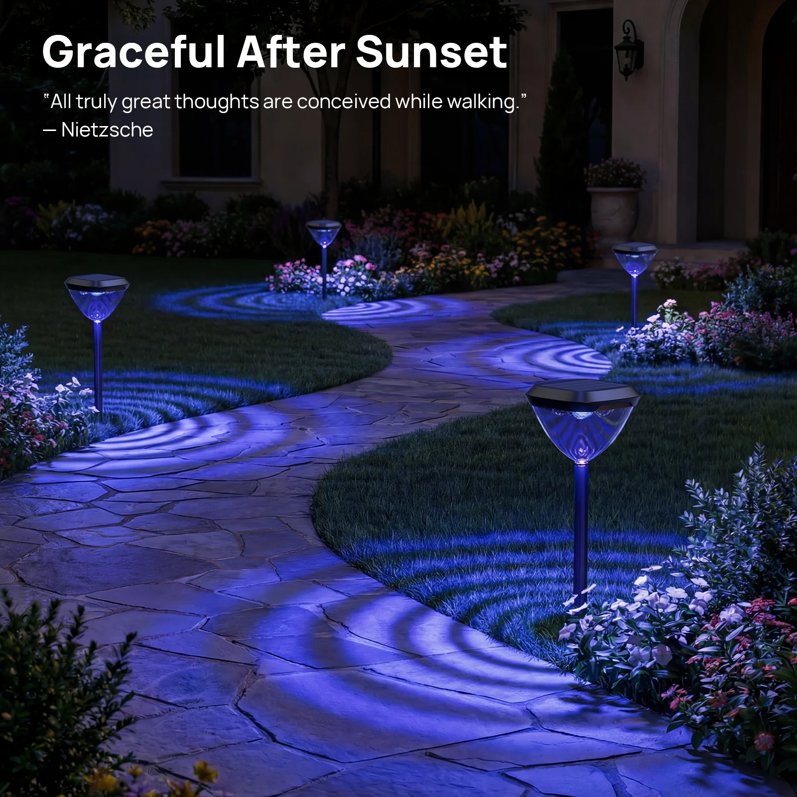 Linkind SP6 Smart Solar Pathway Lights,Engineered for Long-Term Outdoor Performance(5 Built-in Light Patterns, App&Voice Control, 16 Million Color, IP67 Waterproof) - Image 7