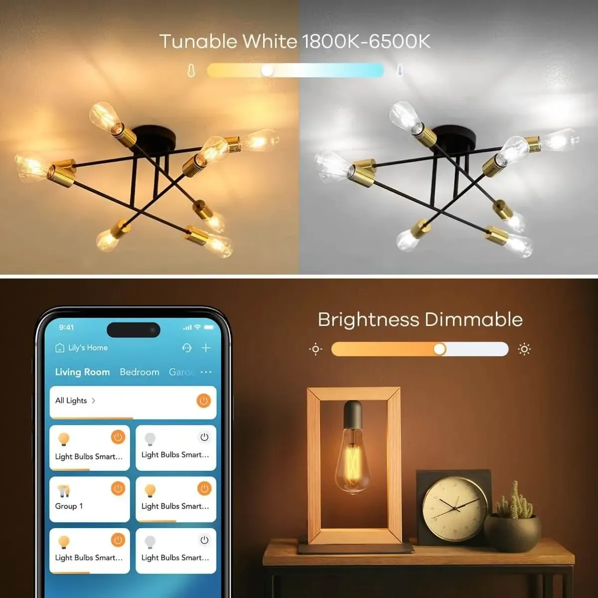 Linkind ST19 Matter Smart Edison Light Bulbs - Image 4