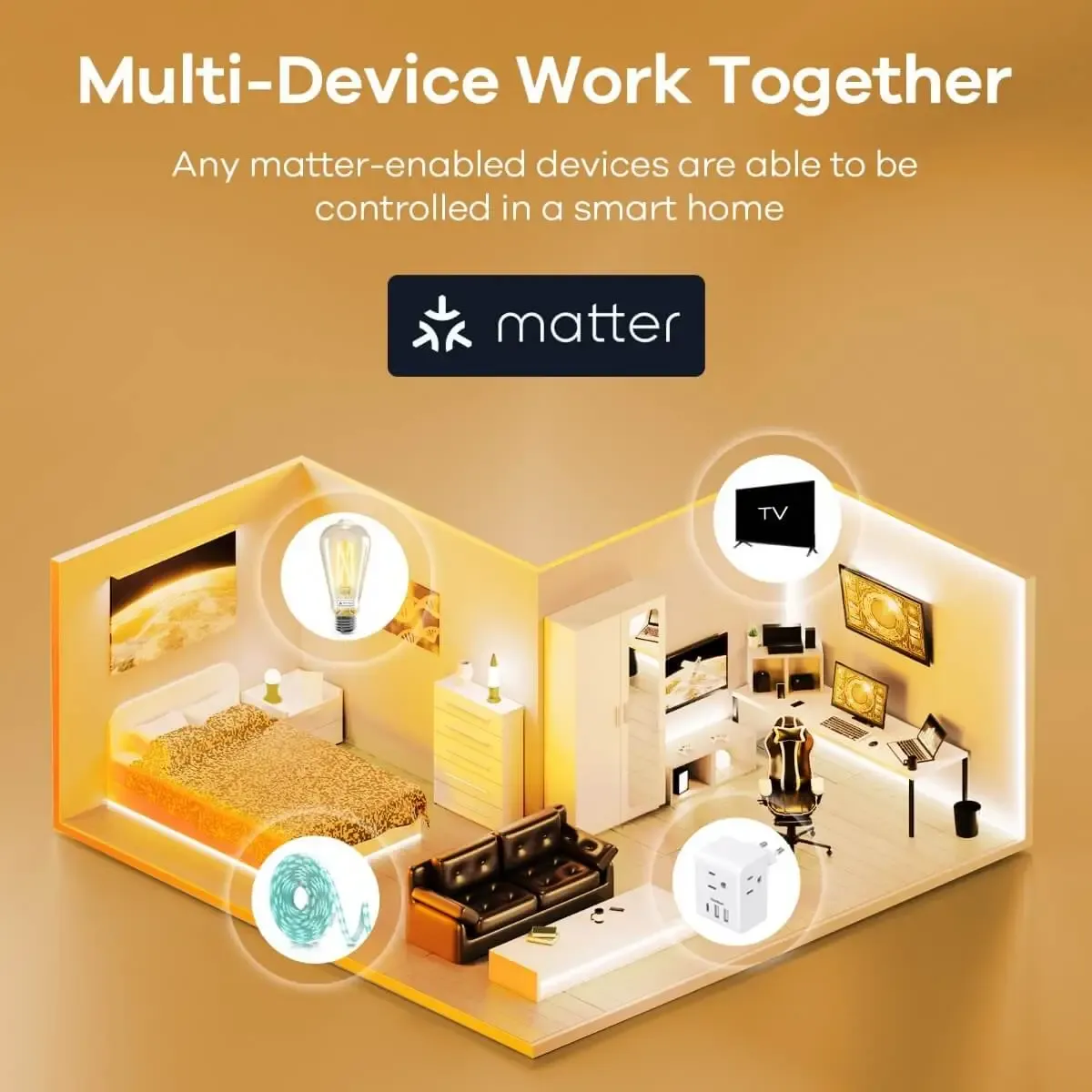 Linkind ST19 Matter Smart Edison Light Bulbs - Image 5