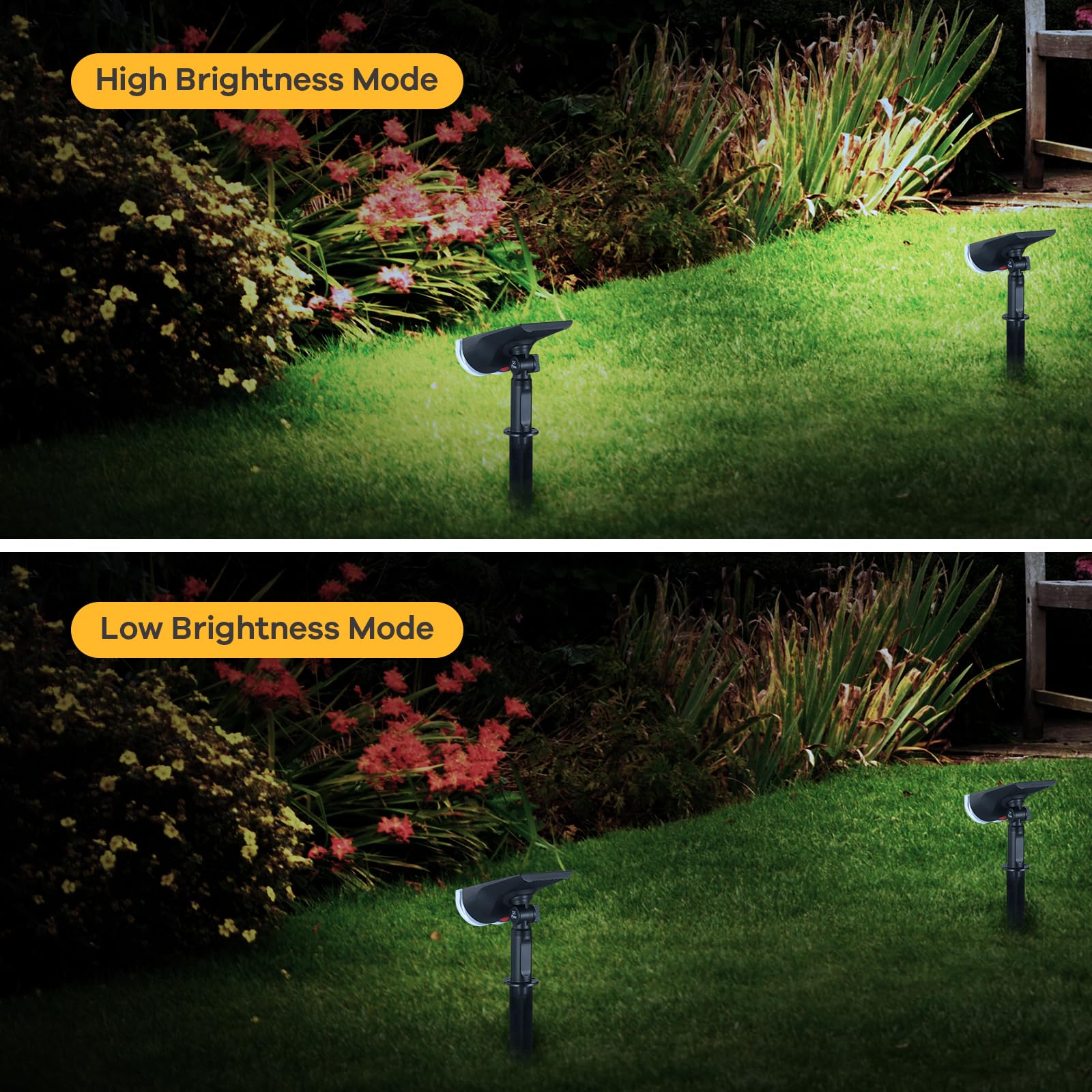 Linkind StarRayS Outdoor Solar Spotlights (350lm, 10LEDs, IP67 Waterproof, 90° Beam angle) - Image 4