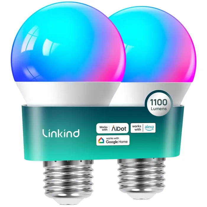 Linkind A19 Wi-Fi RGBTW Smart Light Bulbs - Image 12