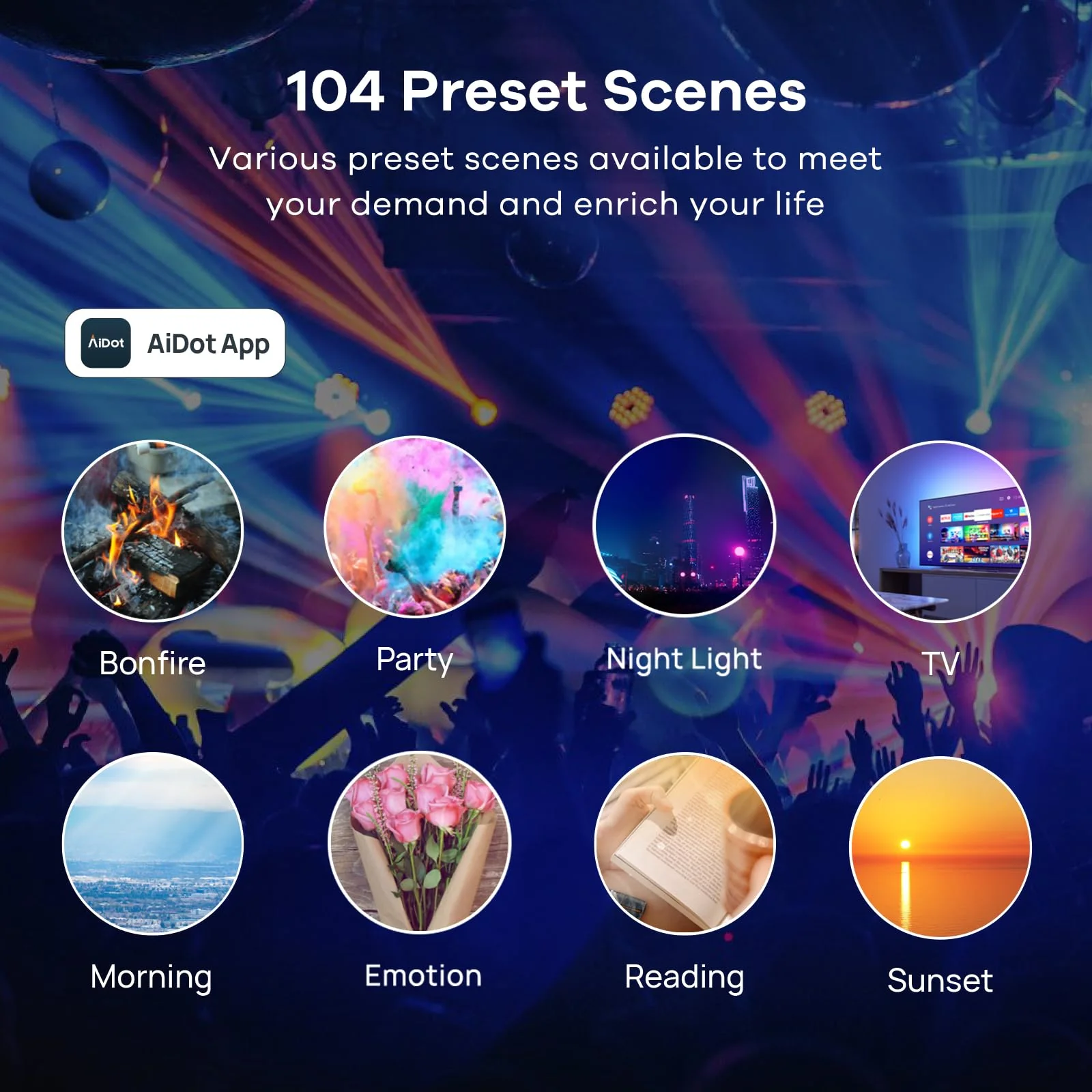 Linkind A19 Wi-Fi RGBTW Smart Light Bulbs - Image 8